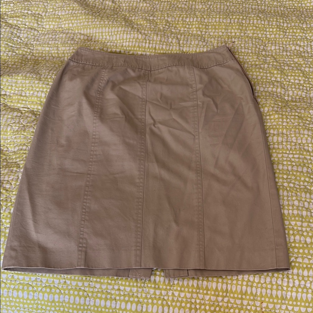 Talbots Brown Knee-Length Pencil Skirt Work